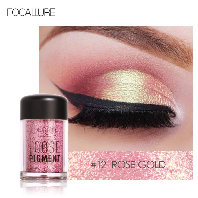 

New Fashion Glitter Eye Shadow 18 Colors Cosmetic Makeup Diamond Lips Loose Makeup Eyes Pigment Powder Comestic Single EyeShadow