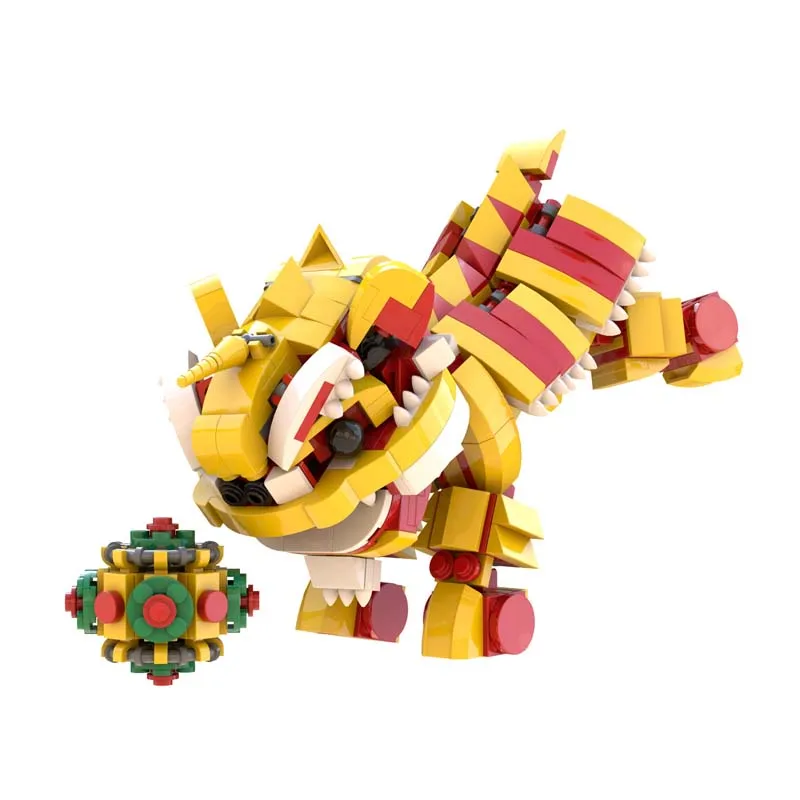 522 шт. Детский конструктор танцевальный Лев|Игрушечные кубики| |