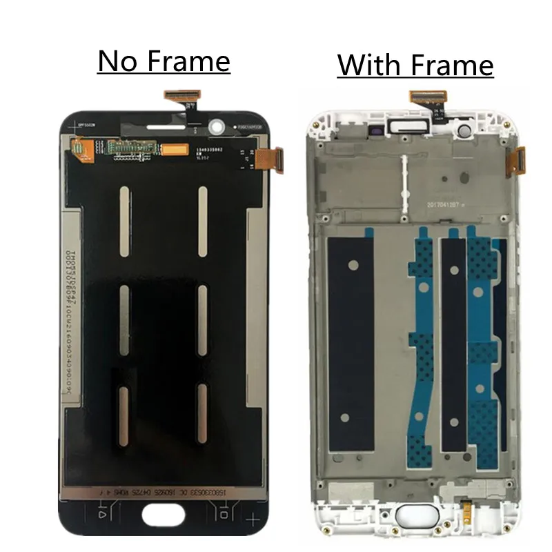 ЖК дисплей 5 дюйма для OPPO F1S A59 A1601 + сенсорный экран с рамкой дигитайзер стеклянная