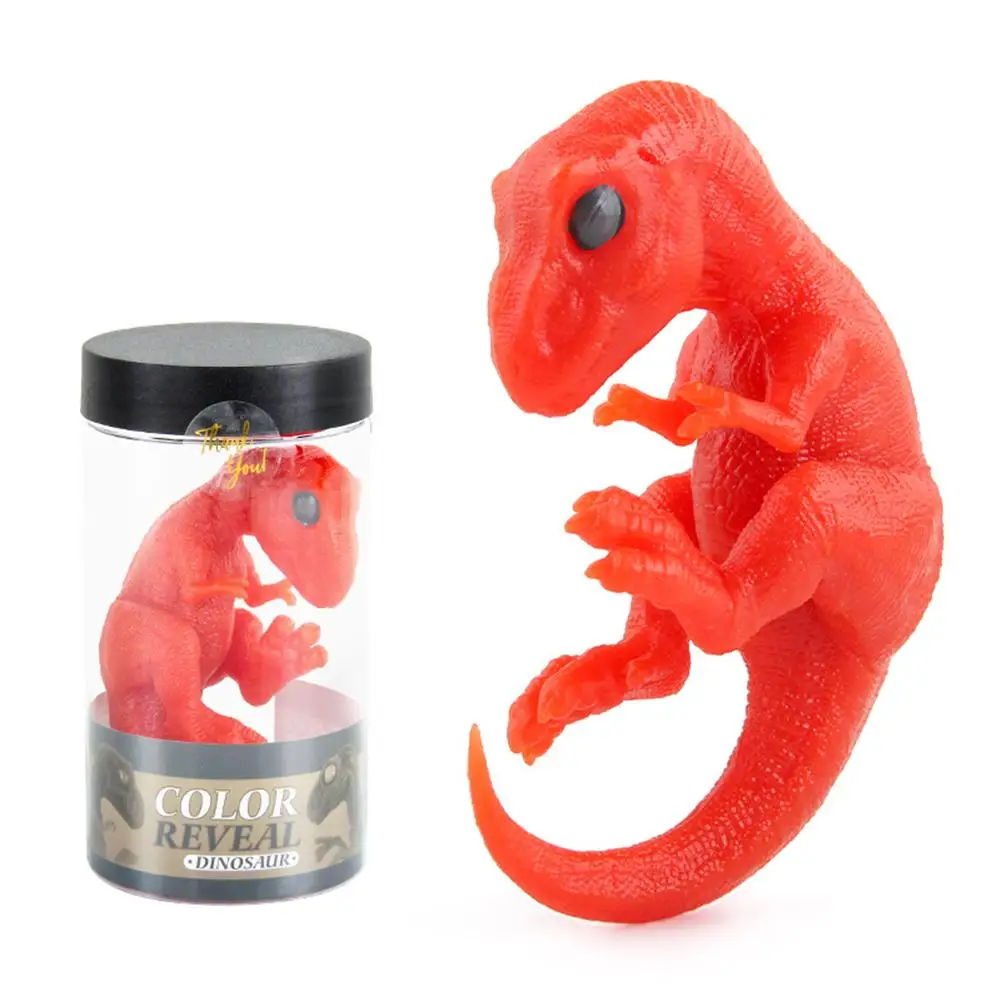 Красочная Имитация Динозавра модель животного меняющая цвет Велоцираптор