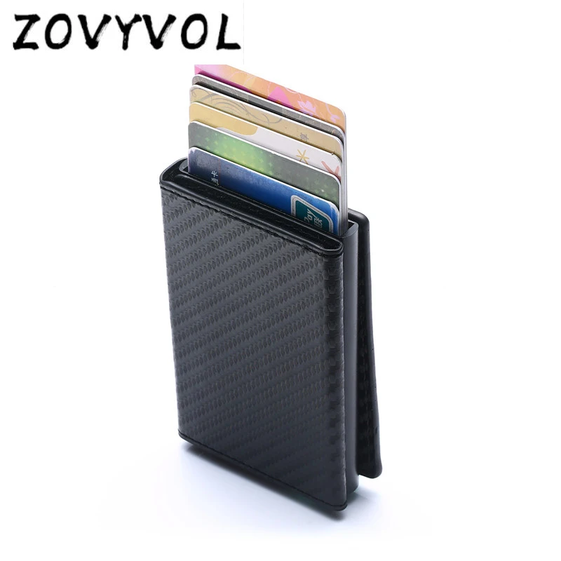 Мужские смарт кошельки ZOVYVOL с технологией Rfid Мужской винтажный черный короткий