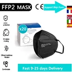 Новинка, многослойная защитная маска FFP2 20 шт., 95% фильтрация, защита от загрязнения, разноцветная маска для лица, многоразовые маски
