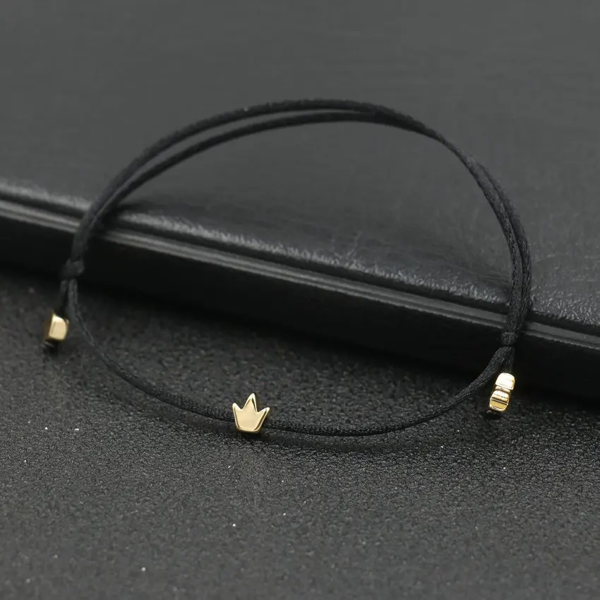 Парные браслеты золото в виде медного цветка браслет с шармом короной для