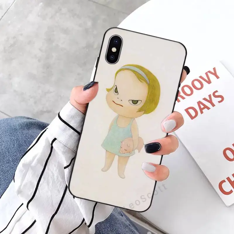 

japan Yoshimoto nara cartoon girl Phone Case for iPhone 11 12 mini pro XS MAX 8 7 6 6S Plus X 5S SE 2020 XR