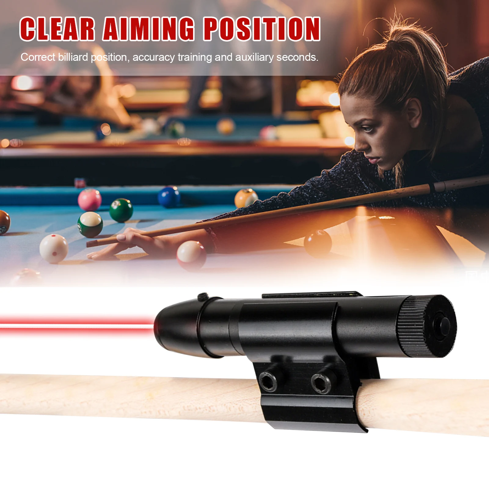 

New Arrivel Pool Snooker Cue Laser Sight Billiard Training Equipment Snooker Cues Action Correction Exerciser Billar Accessories