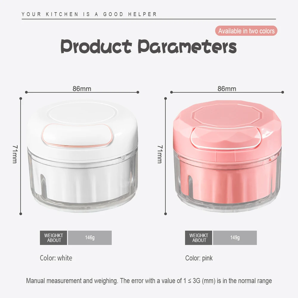 Мини измельчитель для овощей пресс мяса орехов перца лука Многофункциональный