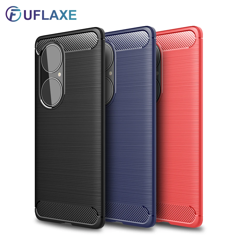 

UFlaxe Luxury Soft Silicone Case for Huawei P40 P50 Pro Plus Shockproof Ultra-thin Cover Huawei P20 P30 Pro Lite