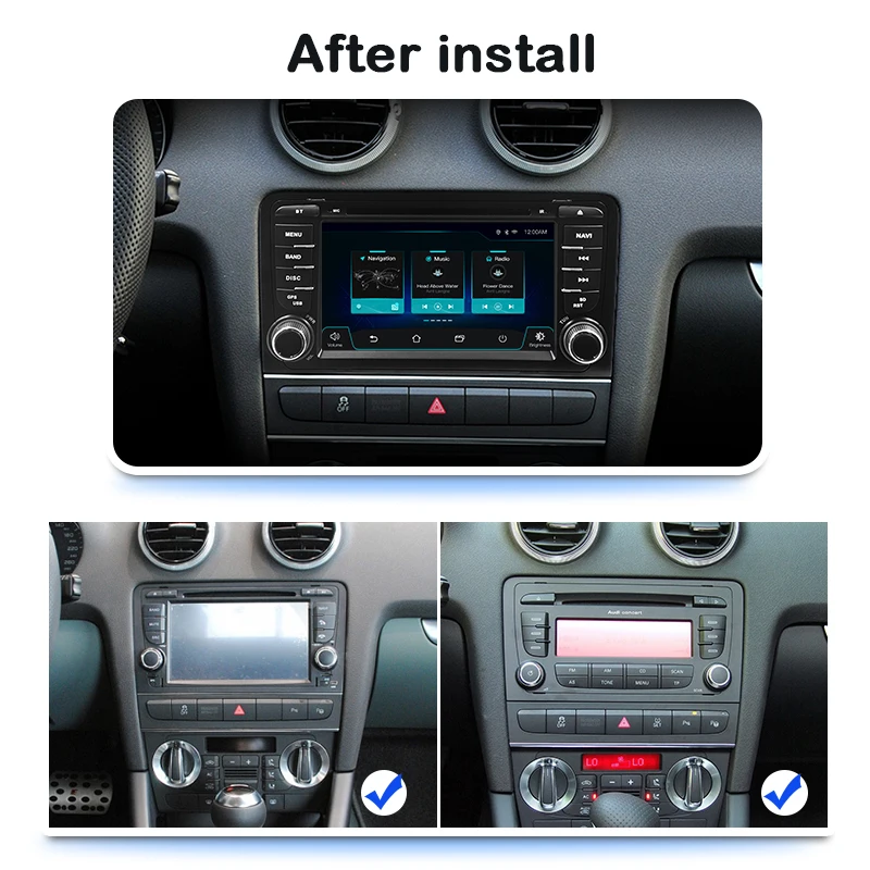 магнитола 2 din android 10 с экраном автомагнитола для Audi A3 8P S3 2003 2012 RS3 Sportback 2011 Авторадио