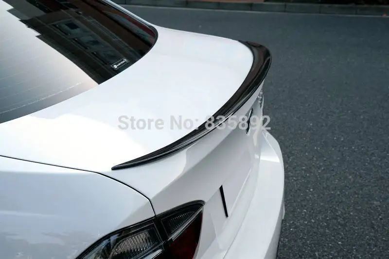 

Carbon fiber auto back boot lip spoiler rear trunk spoiler wing P style car rear spoiler wing for BMW 3 series E92 07-13