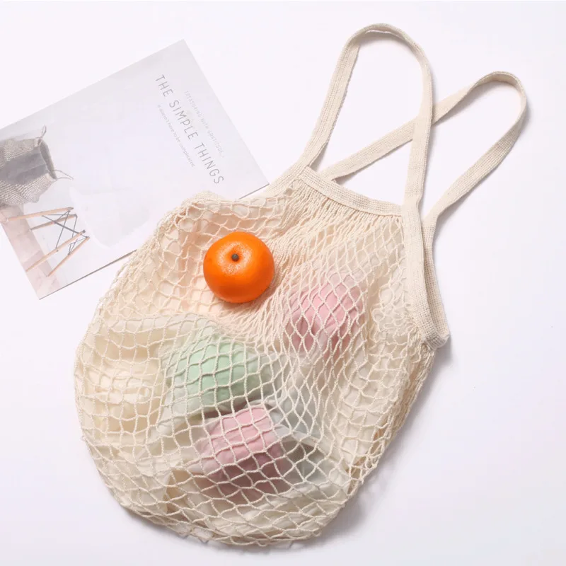 Унисекс складная Удобная сумка для покупок в сетку многоразовая тоут