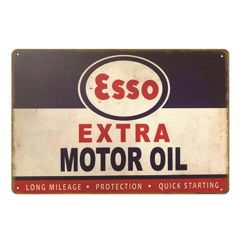 SKU1059EI Ретро Esso металлические знаки тигровый мотор масло постер настенное украшение для паба бар автомобиль для бензина и газа табличка Винтаж гараж украшение YI-053 - Цвет: SKU1059EI