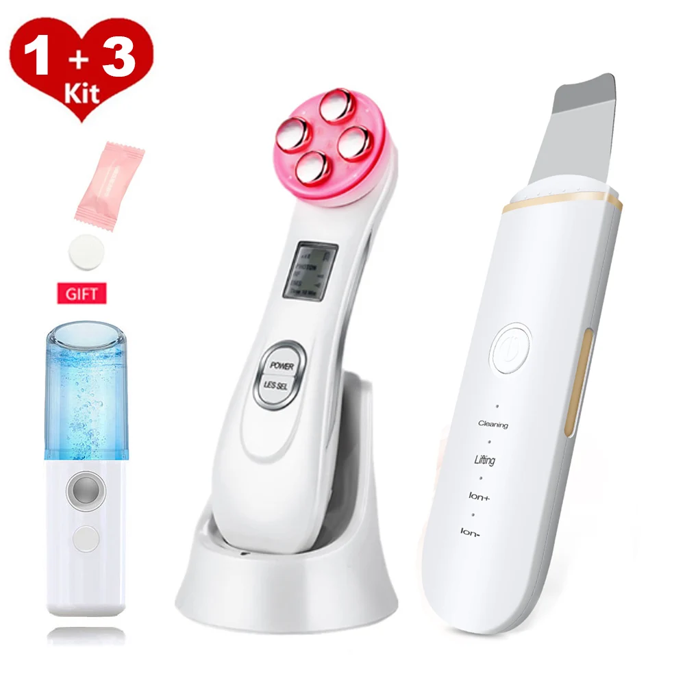 Ультразвуковой скребок для кожи средство удаления черных точек лица очистки