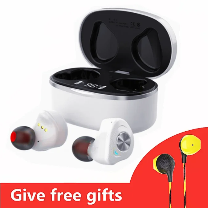 

H1 QCC3020 chip AAC Bluetooth V5.0 bass earphones wireless Volme control Sports headset noise reduction earphone with free gift