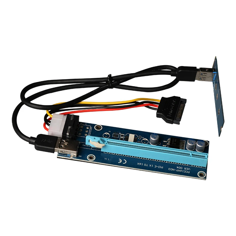 

Новая плата M2 Riser Card M.2 NGFF к 16x GPU USB 3,0 расширитель переходника адаптер SATA к 4Pin IDE блок питания для BTC Майнер машина Майнинг