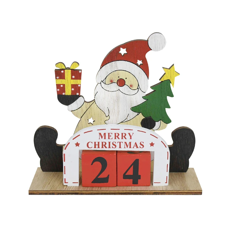 Рождественские деревянные украшения олень Санта Клаус Рождественская елка