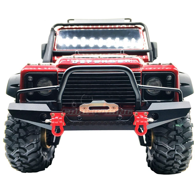 Металлические передние бамперы RC Car CNC светодиодный светильник кой для 1/10 Crawler TRX4