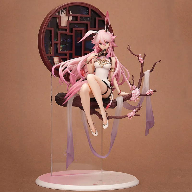 

Anime Cartoon Honkai Impact 3 Sakura Yae Kiana Kaslana Heretic Miko Sexy Girls Cheongsam PVC Action Figure Model 31cm