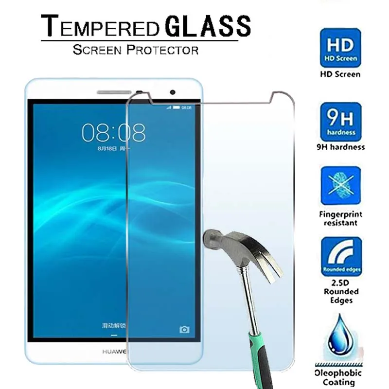 

2 шт. для планшета Huawei MediaPad T2 7,0 PRO-Premium 9H, закаленное стекло, Защитная пленка для экрана, защитный чехол