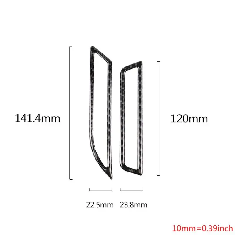 

Car Styling Carbon Fiber Trim Decorative Stickers for volkswagen Golf 7 R