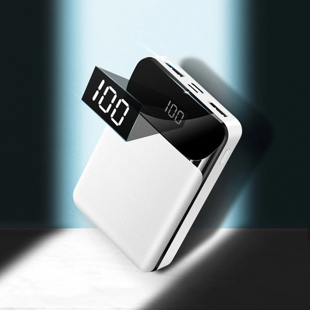 Бейки 10000 мА/ч два USB выхода LED дисплей быстрой зарядки Power Bank чехол для смартфона