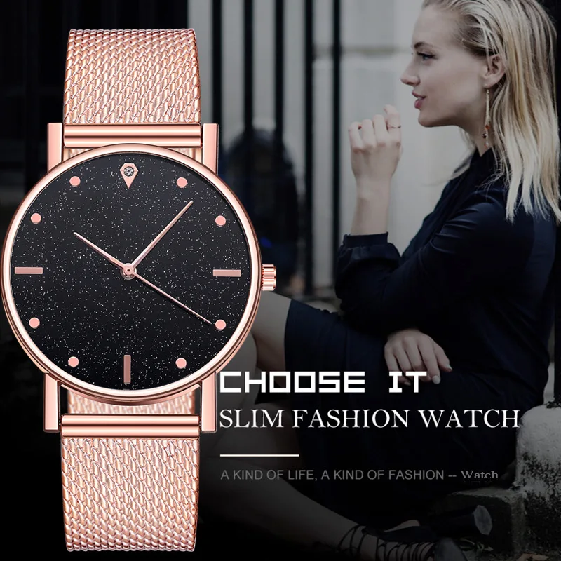 

часы женские Brand Fashion Literature And Art Lover Watch Stars All Over The Sky Dial Watch For Woman Non Smart Watch Relógio