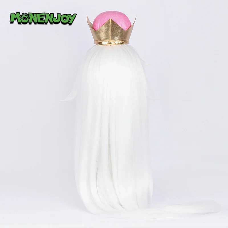 Парик для косплея Monenjoy Super Mario Princess King Boo белые волосы | Тематическая одежда и