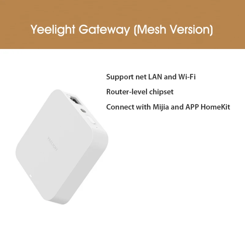 

NEW Yeelight Mesh Gateway Hub YLWG01YL Supporting Device for Mesh Lighting Products compatible alexa ehco Homekit siri Mijia App
