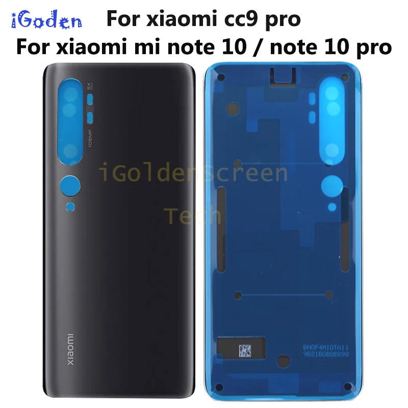 Новинка для Xiaomi Mi Note 10 Pro задняя крышка батарейного отсека CC9 Задняя стеклянная