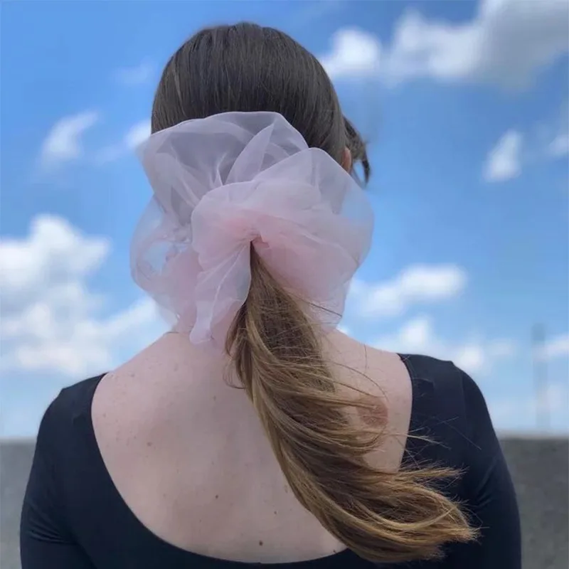 

Женская однотонная блестящая повязка на голову, элегантная винтажная повязка на голову с хвостиком, модные аксессуары для волос