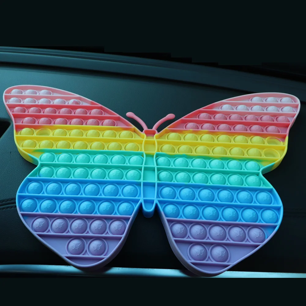 

Pop Fidget Toys 20-42cm Rainbow Big Push Pop Bubble XXL Dimple Antistress Toy Simpl Dimmer Stress Toy Children Christmas Gift