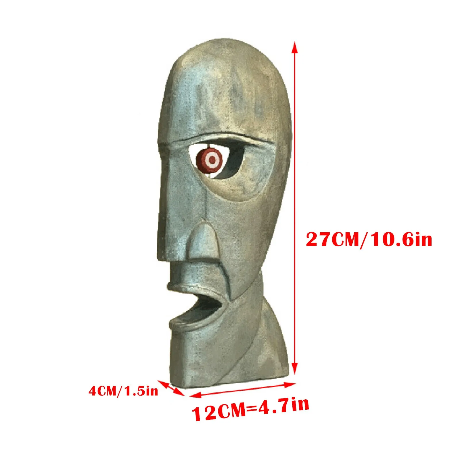 

The Division Bell Metal Heads Resin Crafts Resin Statue Head Sculpture Home Decoration Fridge Magnet Desk Accessories Gifts#g3