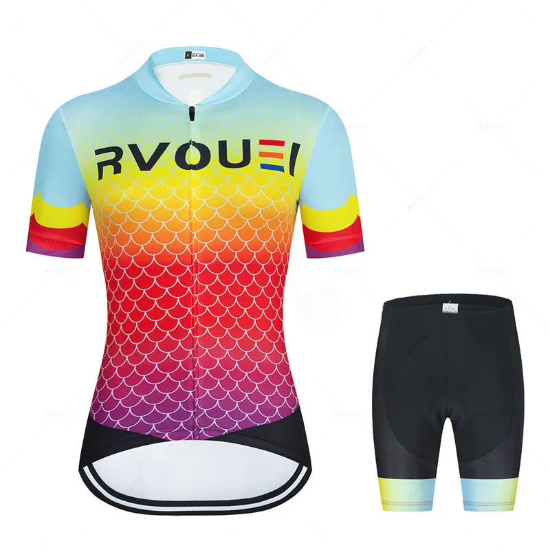 Women Cycling Clothing Bicycle Jersey Set Female Ciclismo Gi