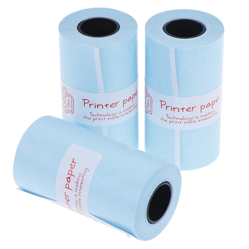 

3 Rolls Thermal Printing Roll Paper Stickers 57mm x 30mm For Pocket Paperang Photo Printer