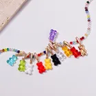 Ожерелье женское с радужными хрустальными бусинами, ювелирные изделия