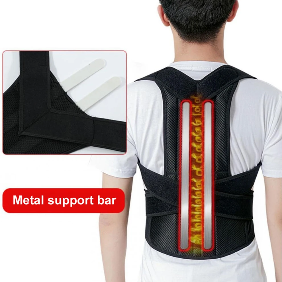 

Shoulder Posture Corrector Belt Men Women Waist Upper Back Brace Correcting Kyphosis Support Adjustable Straightener Pain Relief