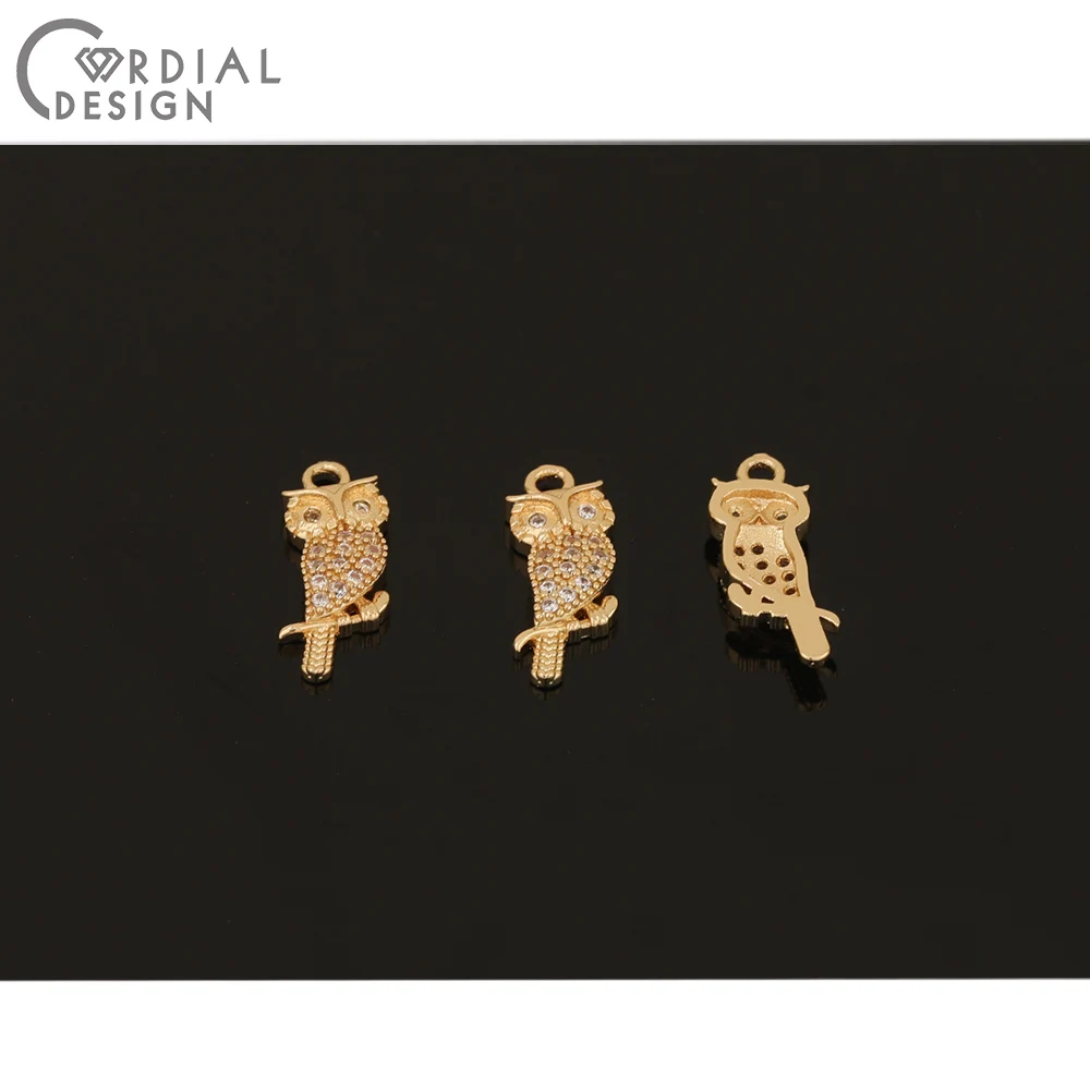 

Cordial Design 50Pcs 6*17MM Jewelry Accessories/Pendant/Hand Made/Bird Shape/CZ Charms For Bracelet/DIY Making/Earring Findings