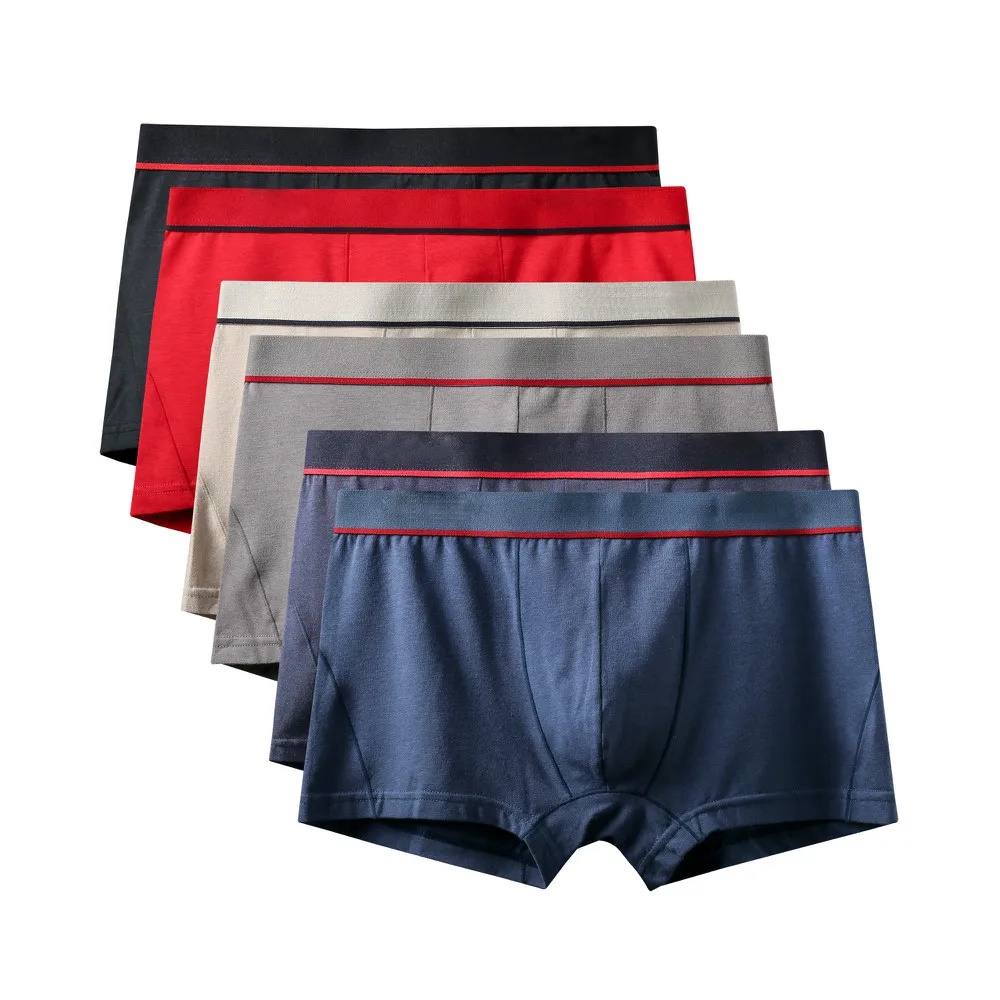 6Pcs A0582 Mix A66 6 шт./лот, новинка, высокое качество, Mr трусы, модные, сексуальные, брендовые, U выпуклые трусы, мужские, размера плюс, боксеры, шорты, большой размер, нижнее белье - Цвет: 6Pcs A0582 Mix A66