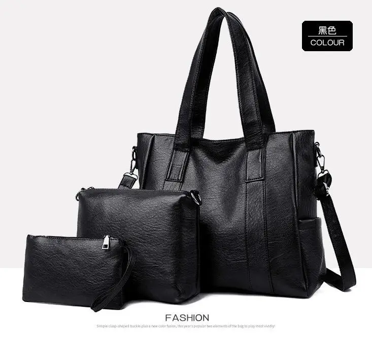 Модные женские туфли 3 шт./компл. Сумки из натуральной кожи кошелек комплект