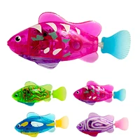 1pc funny cat toys water activated led swimming fish toy pet interaction supplies pet accessories random color