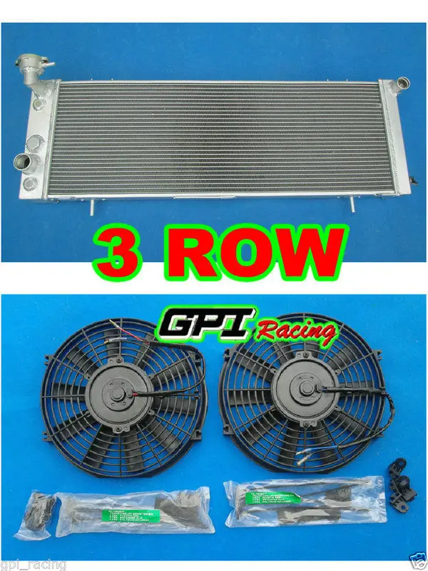 Алюминиевый радиатор + вентилятор 1991 2001 Для Jeep FOR Cherokee XJ/Wagoneer Truck 92 93 94 95|truck radiator