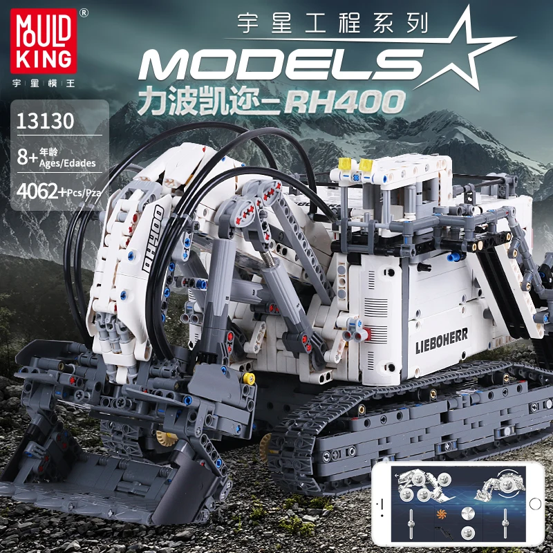 Technic RC инженерный автомобиль серии 4062 шт. строительные блоки для Liebherrs экскаватор