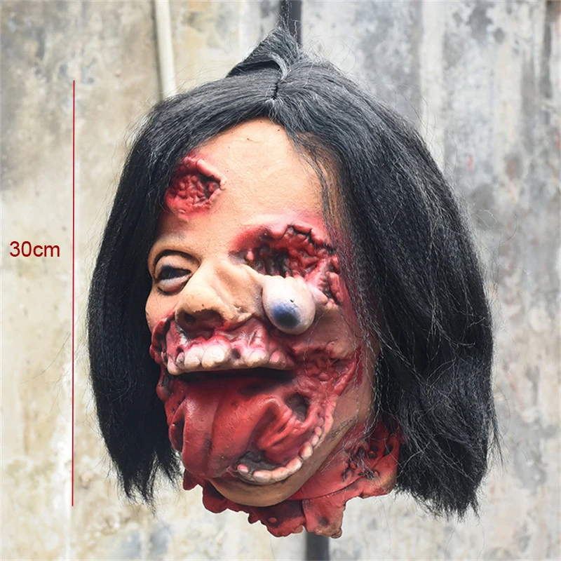

Halloween Party Decorations Ghost Zombie Head Creepy Hanging Ornaments Bar Haunted House Decoracion Horror Props Horror Heads