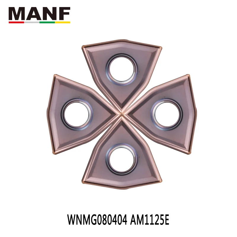 

MANF In Turning Tool Insert CarbideWNMG080404 WNMG080408 For Steel MWLNR2020 Toolholder Carbide Inserts Machining Tools