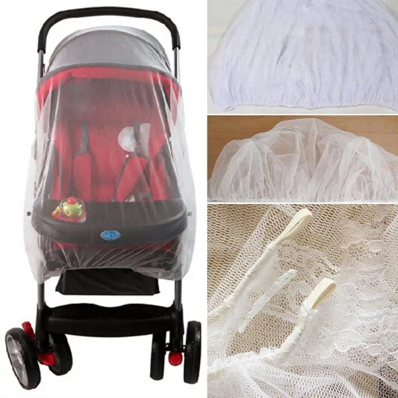 2019 Newest Hot Newborn Toddler Infant Baby Stroller Crip Netting Pushchair Mosquito Insect Net Safe Mesh Buggy White |