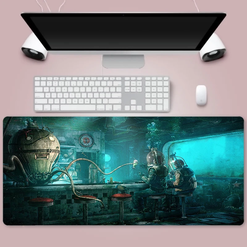

Mouse Pad Business Non-slip Office Computer Desk Mat Table Laptop Cushion Table Storage Memo Mat Learning Pad science fiction