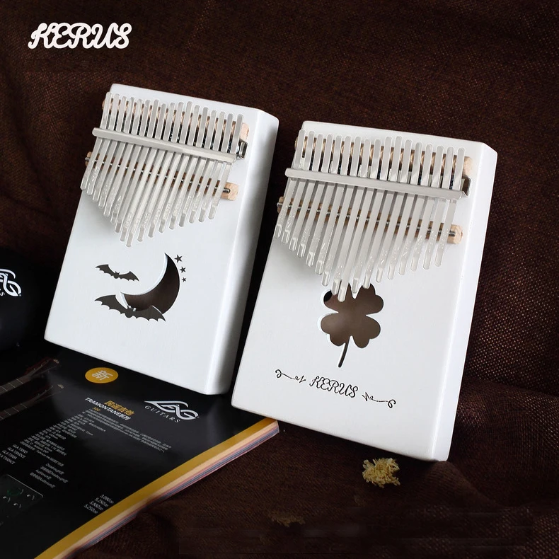 Kerus whit Kalimba 17 teclas de Piano с высоким качеством древесины caoba инструменты для музыки