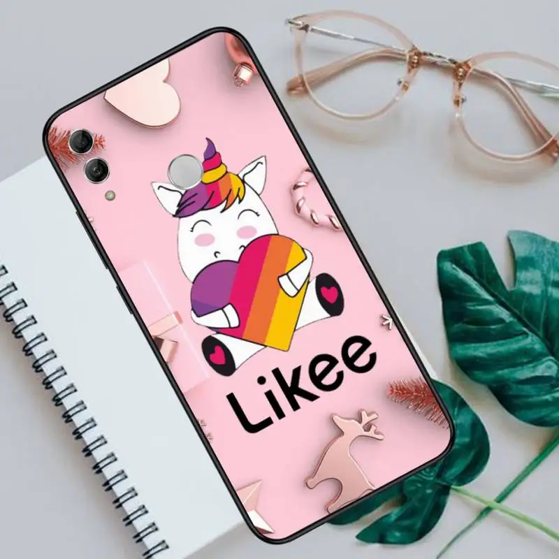 

Likee Funny cat bear love heart Phone Case For Huawei Honor 7C 7A 8X 8A 9 10 10i Lite 20 NOVA 3i 3e