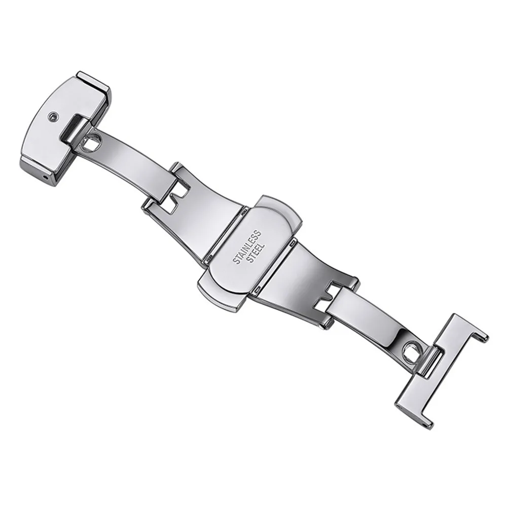 Stainless Steel Buckle for Watch Band 12mm 14mm 16mm 18mm 20mm 22mm Butterfly Deployment Clasp Automatic Double Push Button |