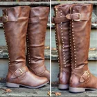 Мужские рыцарские ботинки в средневековом стиле; Ботинки для косплея викингов из искусственной кожи; Женские ботинки для карнавальных вечеринок в стиле стимпанк