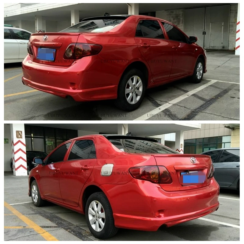 

UBUYUWANT For 2007-2013 Corolla Rear Window Roof Spoiler ABS Material Primer Color Car Tail Wing Decoration